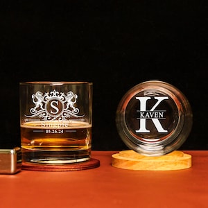 Personalized groomsmen gift, custom engraved whiskey glasses, unique wedding present for him,perfect wedding gift for groomsmen and best man