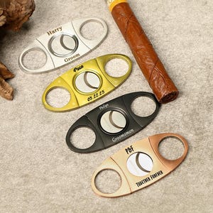 Personalized Engraved Cigar Cutter, Custom cigar cutter,Best groomsmen gift, bachelor party favor,Stainless steel cigar cutter,BestMan gift.