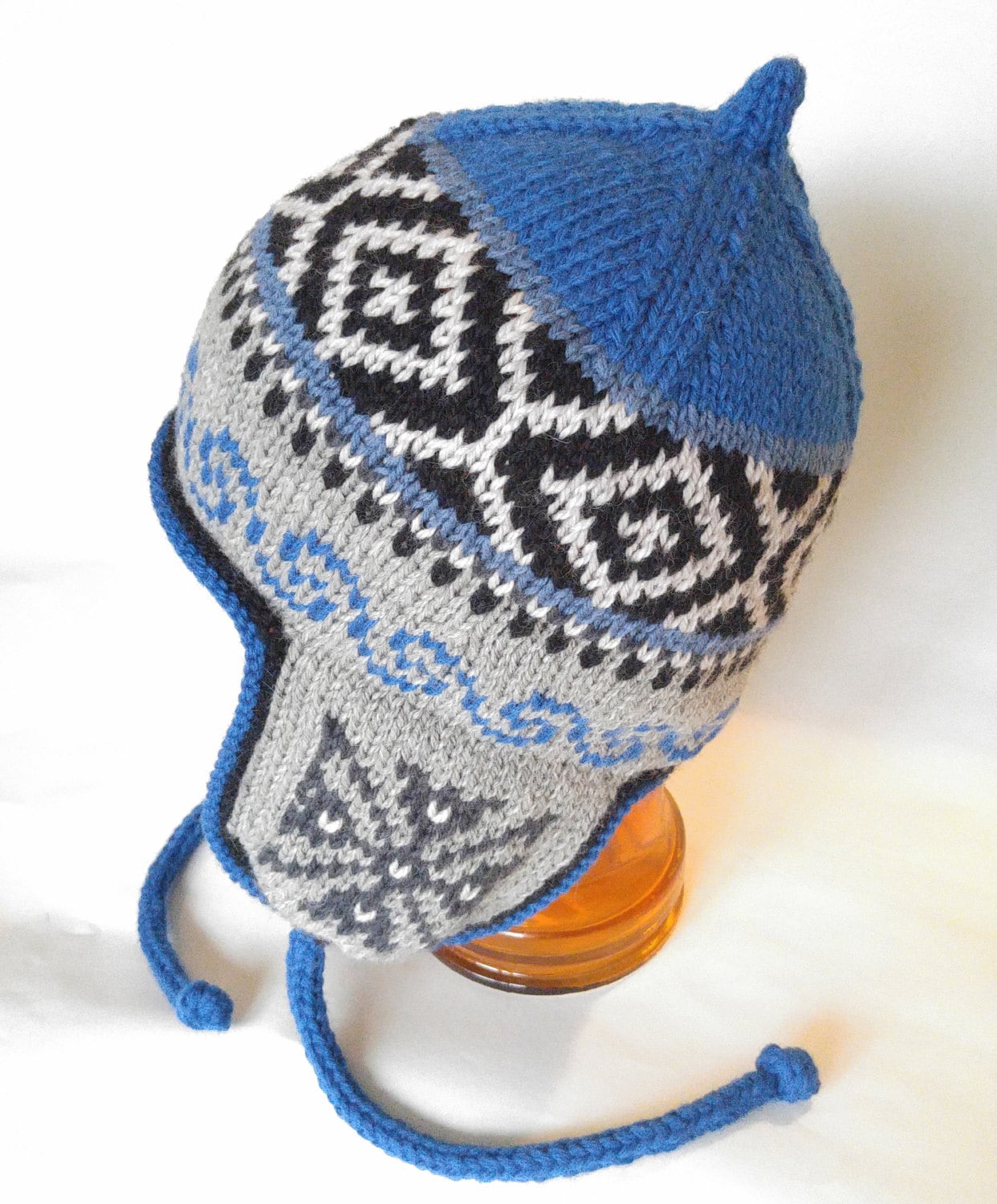 Traditional Peruvianstyle Hand Knit Wool Winter Ear Flap Hat Etsy