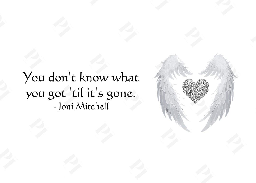 You Don't Know What You Got 'til It's Gone Quote-joni Mitchell-canva ...