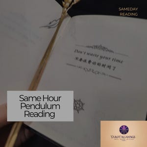 Same Hour Pendulum Reading | Fast Psychic Answers | Yes or No Energy Reading | Accurate Intuitive Divination | Quick Delivery