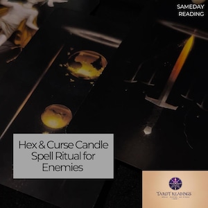 Hex & Curse Candle Spell Ritual for Enemies • Burn Revenge Candle • Black Magic Spell Cast for You • Energy Return Ritual