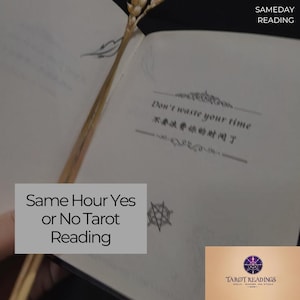 Same Hour Yes or No Tarot Reading, Fast Psychic Insight, Instant Tarot Answer, One Question Reading, Future Prediction Now
