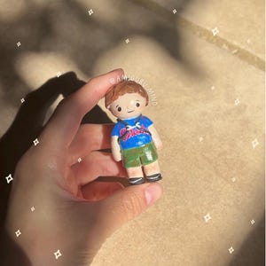 Personalisierbarer Ton Schlüsselanhänger - personalisiert, Minipuppe, Tonpuppe, Ton Mini Person