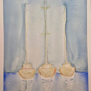 Watercolor Sailboat Trio