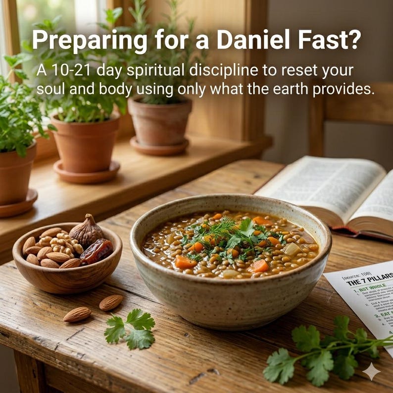 Scripture Recipe Biblio Diet Guide Printable Biblical Clean Eating Meal Plan, Daniel ...