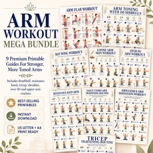 Arm Workout Mega Bundle: Printable Toning Guides (Digital Download)