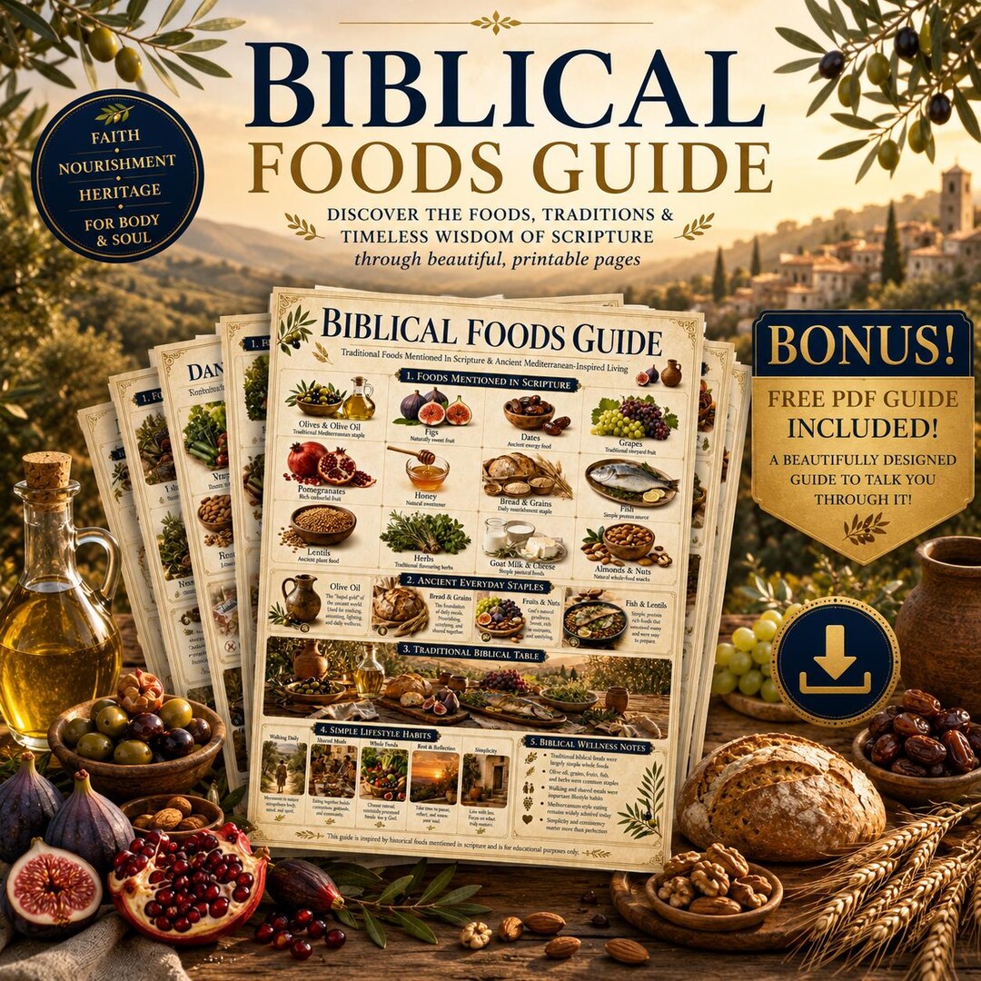 Scripture Recipe Biblio Diet Guide Printable Biblical Clean Eating Meal Plan, Daniel ...