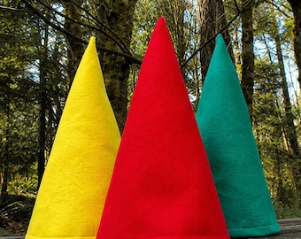 Woodland Gnome Hat – Handmade Felt Halloween Costume Hat, Kids & Adult Sizes