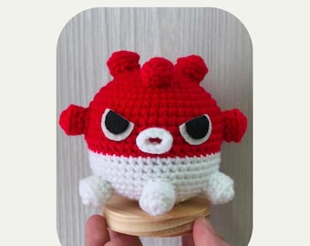 Amigurumi Pattern – Boing Fish (Rafayel) – Love and Deepspace Crochet Doll: PDF Digital Download