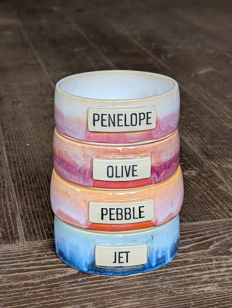 Customized Pet Food Bowl: Multiple Sizes | MADE-TO-ORDER | Ceramic image 14