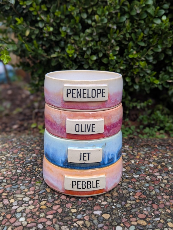 Customized Pet Food Bowl: Multiple Sizes | MADE-TO-ORDER | Ceramic