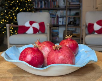 Ripple Display/Fruit Bowl | Handmade Ceramic Bowl
