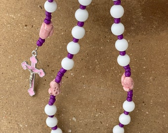 BALLET Custom Sports Themed Rosary - Personalized CONFIRMATION or 1st COMMUNION Gift idea for girls