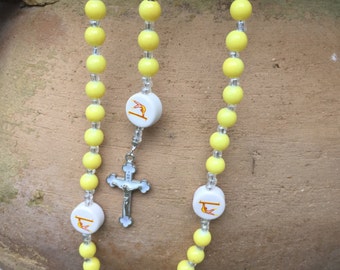 GYMNASTICS Custom Sports Themed Rosary - Personalized CONFIRMATION or 1st COMMUNION Gift idea for girls