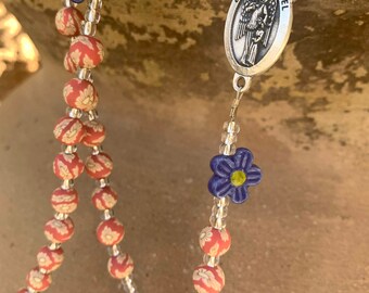 NEW! READYTOSHIP FLOWER themed rosaries - Perfect religious gift idea