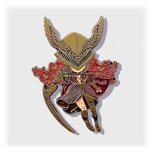 Malenia: Blade of Miquella, Antique Gold Enamel Pin