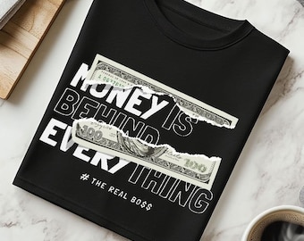 Money T-Shirt PNG: Urban Streetwear Graphic (300 DPI Digital Download