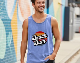 Beach Bum PNG: Retro Beach Design, Summer Vibes (Digital Download)