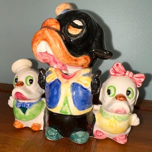 Vintage Ceramic Duck / Ducklings Set