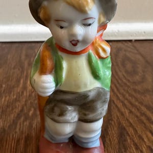 porcelain figurine (Boy), made in Occupied Japan