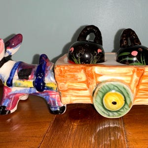 Vintage Keramik Vogel auf Stumps S & P Streuer