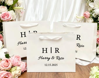 Personalized Wedding Welcome Bags, Custom Name, Favor Gift Bags