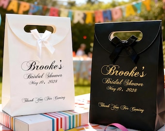 Personalized Bridal Shower Gift Bag, Elegant Wedding Favor