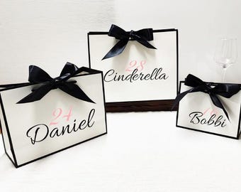 Borsa regalo di compleanno personalizzata con nome, borsa regalo di compleanno per ragazze, borsa per il 18° compleanno, borse regalo personalizzate, borsa di buon compleanno, 16°, 21° compleanno