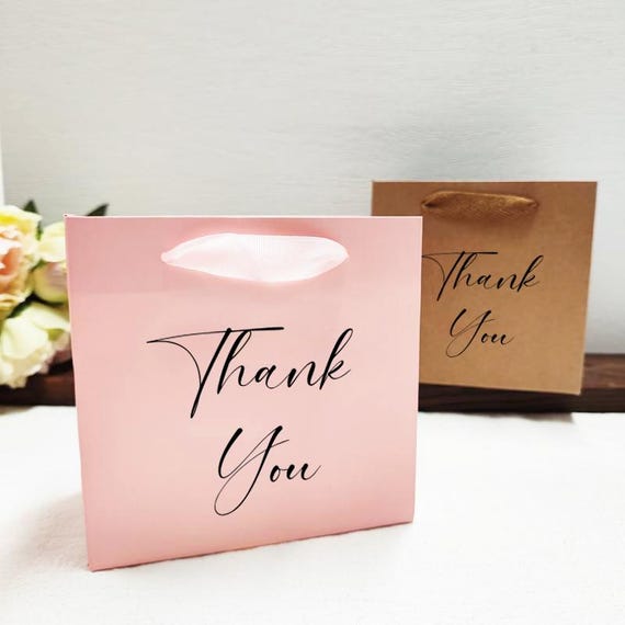 Thank You Gift Bags, Bridal Party Gift Bag, Wedding Gift Bags, Bachelorette Party Bag, Custom Wedding Bags, Elegant Gift Bag, Baby Shower