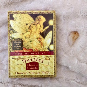 Healing with the Fairies Oracle Cards and Guidebook By Doreen Virtue, Vintage 2001
