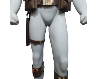 Death Watch Cosplay Belt with Waist 2 Pouch Rig Holster | The Mandalorian Star Wars Inspired Cosplay Costume Belt