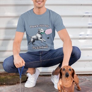 Fun Pickleball T-Shirt - Comfort Colors Funny Puppy Pickleball Tee - Dog Lover Shirt Gift - Funny Pickleball Puppy Tee - Unisex Relaxed Fit