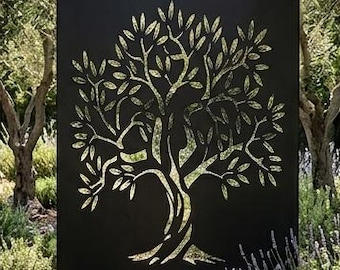 Tree of Life Wall Art DXF File, Nature Tree Laser Cut Pattern, Decorative Design, CNC Cut File, Metal Wall Decor Template, Digital Download