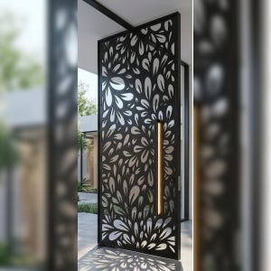 Floral Panel DXF File for Laser Cutting | Decorative Wall Pattern | CNC Vector Design