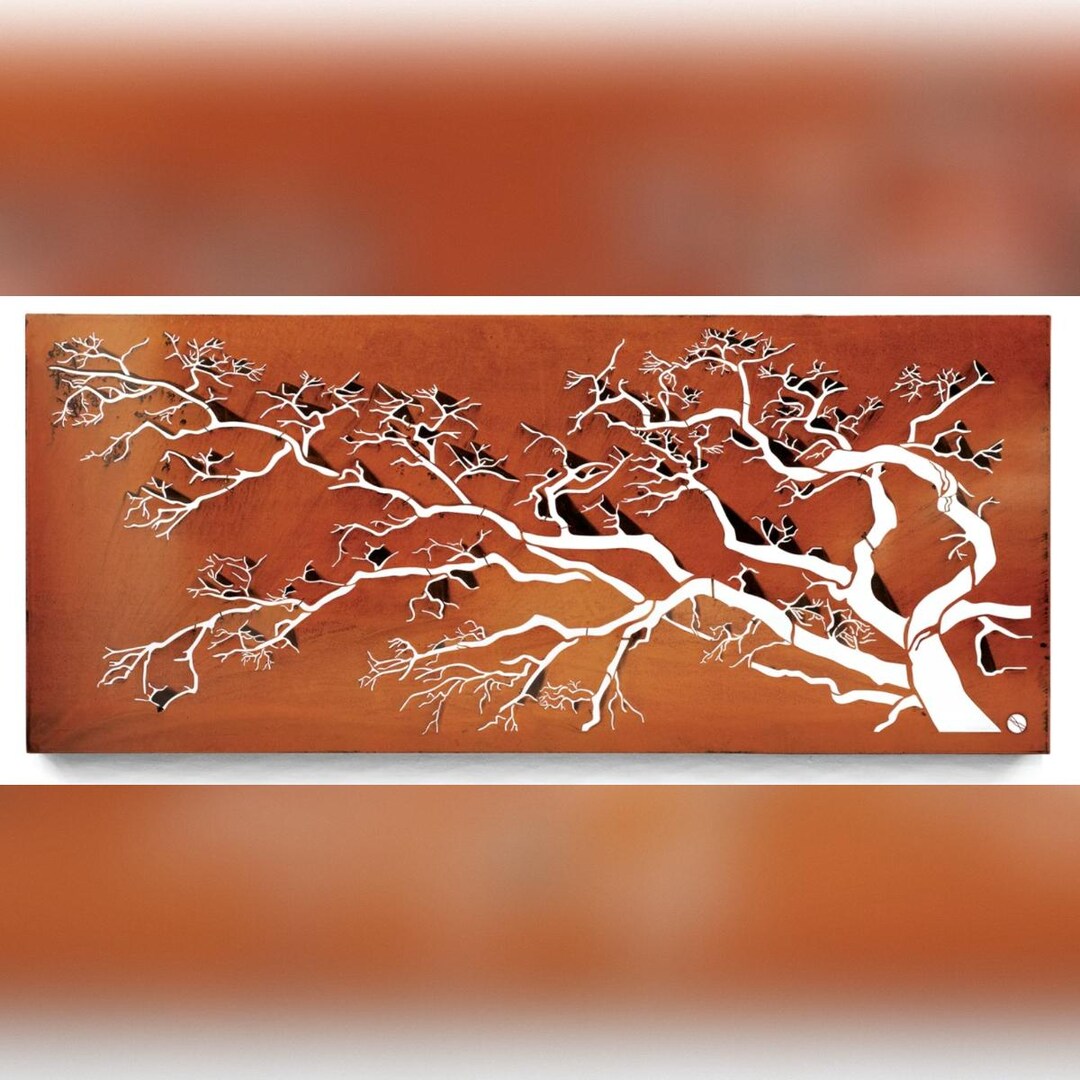 Modern Tree Wall Art DXF File | Laser Cut Tree Panel Design ...