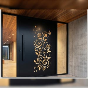 Floral Vine DXF Laser Cut File | Decorative Panel Vector | CNC Plasma Cut Design | DXF dwg ai jpg pdf svg
