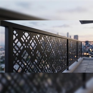 Nowoczesny geometryczny panel cięty laserowo DXF | Dekoracyjny ekran metalowy | Plik do cięcia laserem plazmowym/światłowodowym CNC | Projekt panelu ściennego