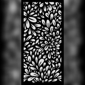 Floral Panel DXF File for Laser Cutting | Decorative Wall Pattern | CNC Vector Design