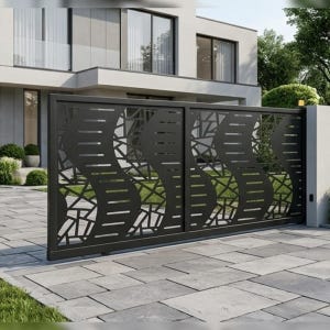 Geometrisk metallskärm DXF, modernt laserskuret mönster, dekorativ paneldesign SVG dwg ai pdf jpg laserfiberdesign rent vektormönster