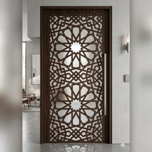 Geometric Laser Cut Panel | Decorative Wall Art DXF | CNC Pattern File | Modern Arabesque Design