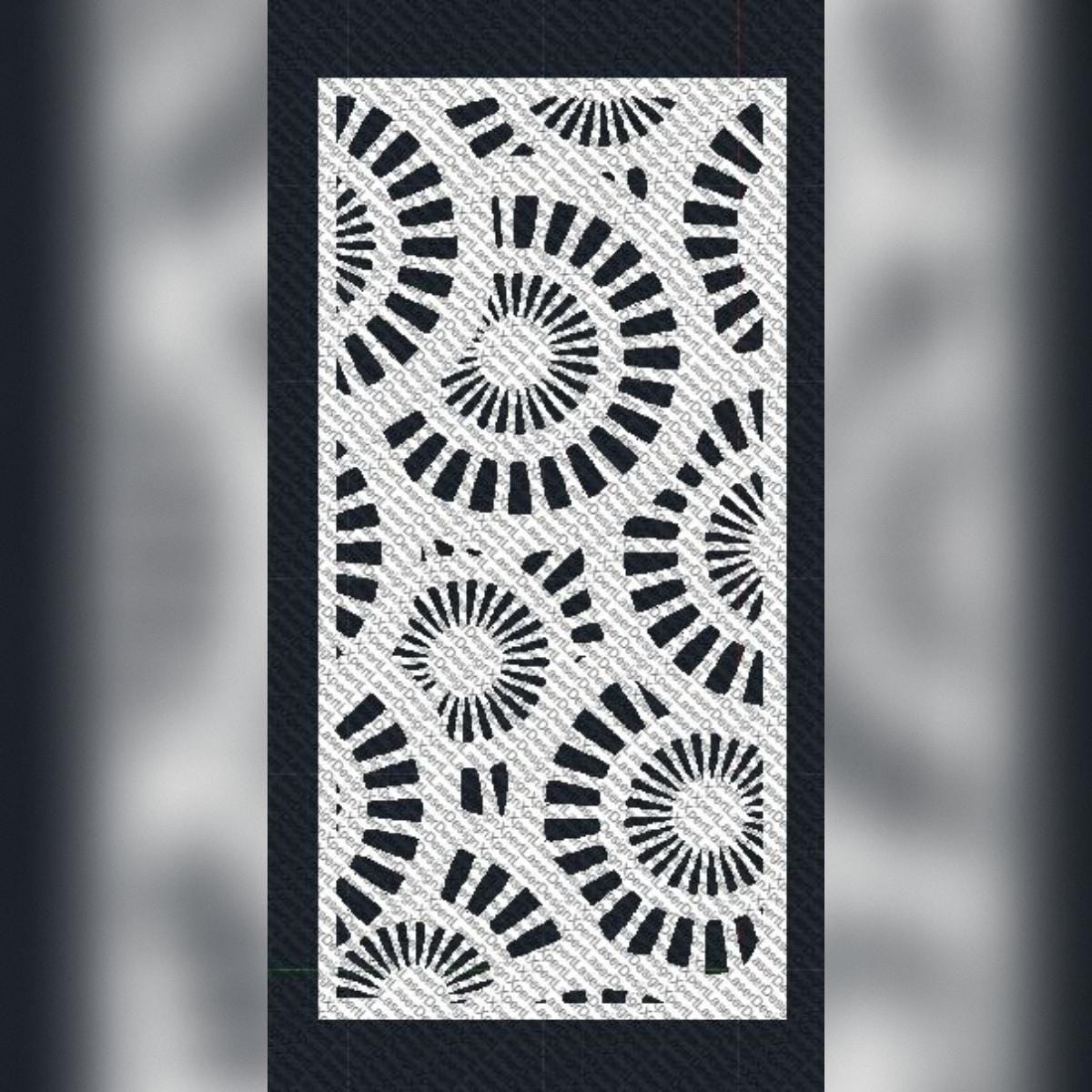 Abstract Spiral Pattern DXF | Laser Cut Panel Design | Geometric Wall ...
