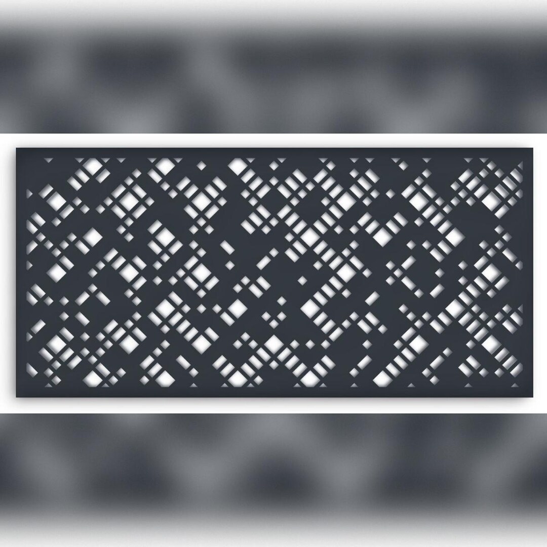 Modern Geometric Laser Cut Panel DXF | Decorative Metal Screen | CNC ...