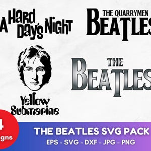 The Beatles SVG Bundle, The Beatles Svg Png, Music SVG Svg, John Lennon, Music Group svg, John Lennon, Paul McCartney, George Harrison