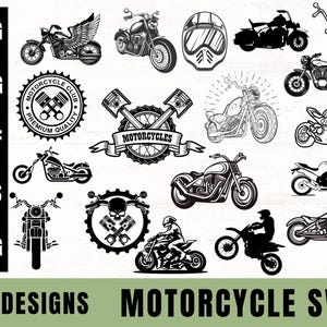 Motorcycle SVG Bundle, Motor Bike Svg, Motorcycle Clipart, Motorcycle Bundle, Motorcycle Files, Motor Bike Svg, Biker Svg, Motorcycle SVG