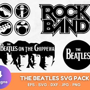 The Beatles SVG Bundle, The Beatles Svg Png, Music SVG Svg, John Lennon, Music Group svg, John Lennon, Paul McCartney, George Harrison