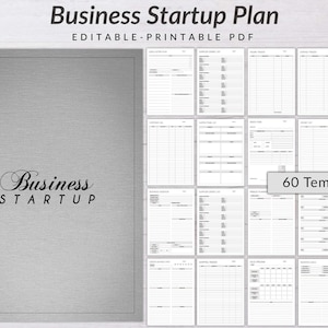 Business startup planner, Printable and Editable Business Startup, Business Startup Checklist, Business Checklist, Startup Checklist PDF