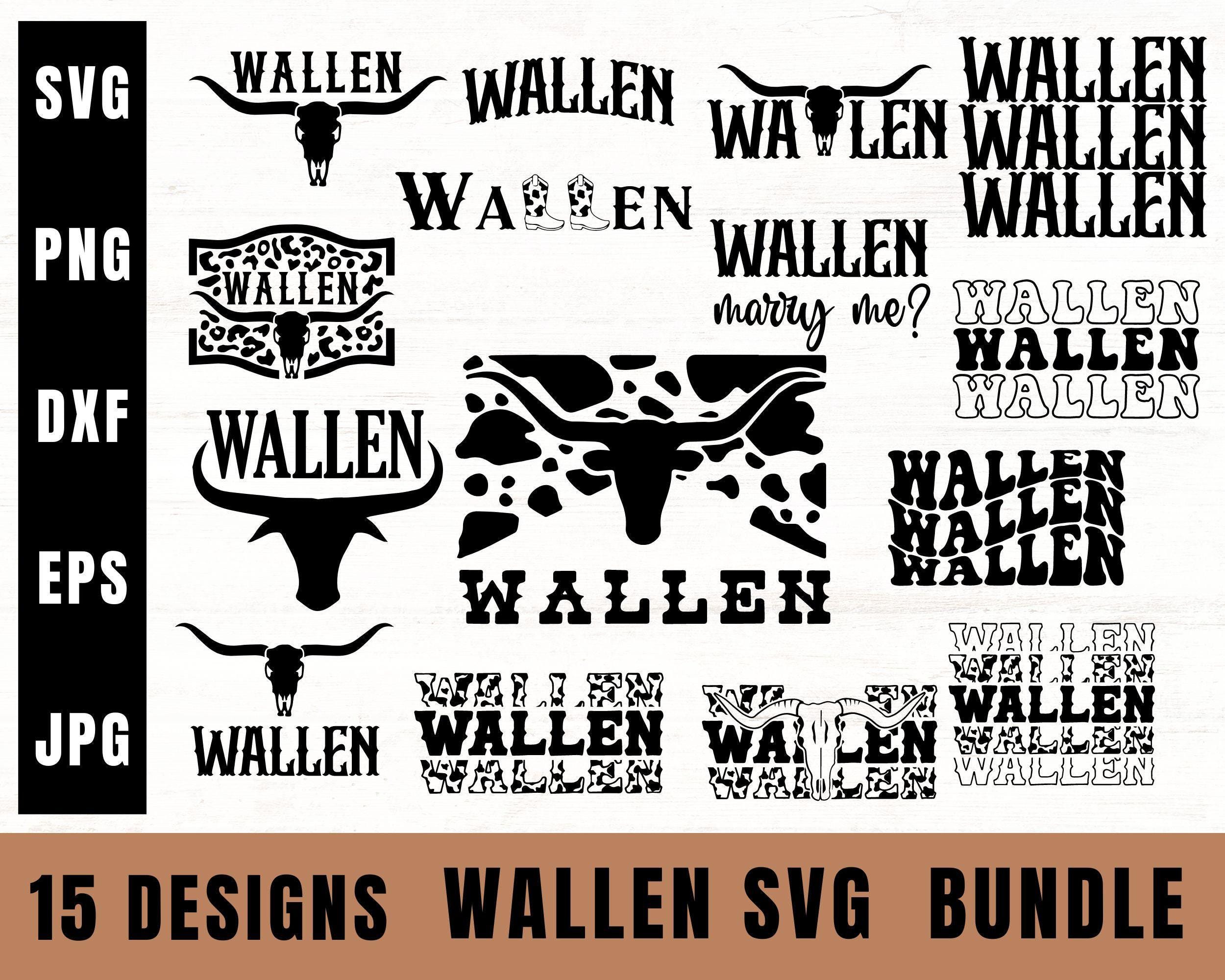 Wallen Bundle Svg, Western Svg, Wallen Svg, Western Cowboy Png, Wallen Cowboy Png, Retro Western Bull Skull Png, Country Music, Wallen Bull