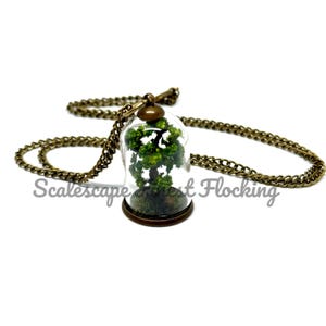 Miniature Realistic Tree Glass Dome Pendant
