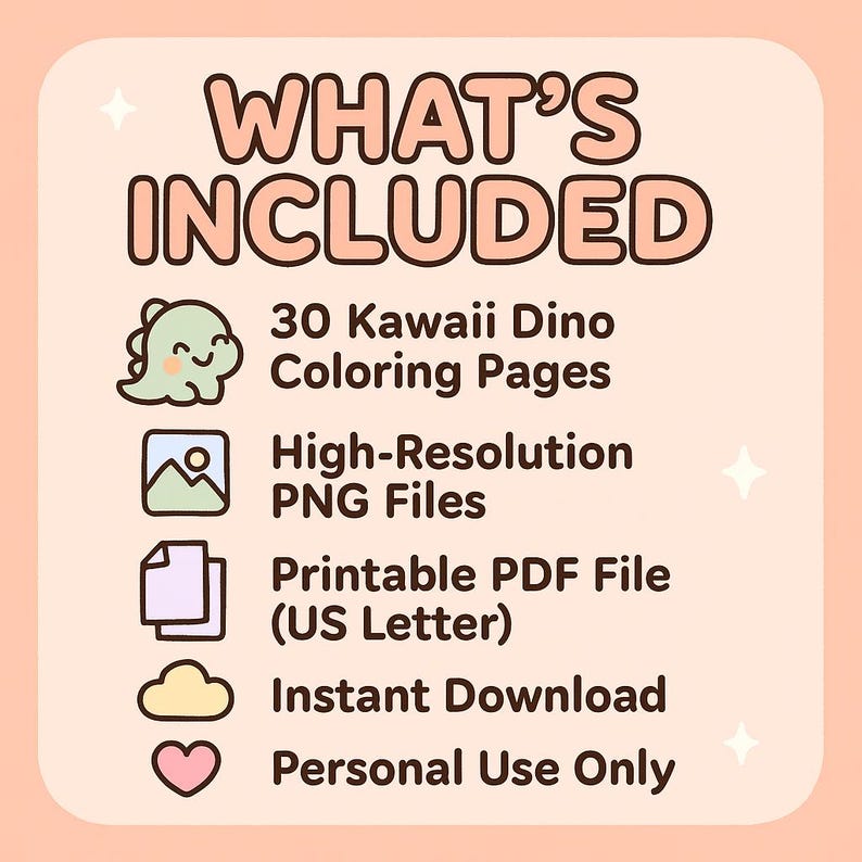 Roar & Relax: A Cute Dinosaur Coloring Book | 30 Kawaii Pages for Kids ...